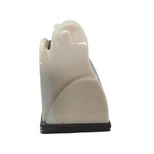 Antique Listerine Shaving Cream Used Blade Dispenser Frog Art Deco Porcelain